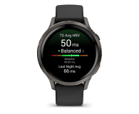 GARMIN Venu 4 Slate 41mm z czarnym paskiem 010-03013-02 - 1363883 - zdjęcie 2